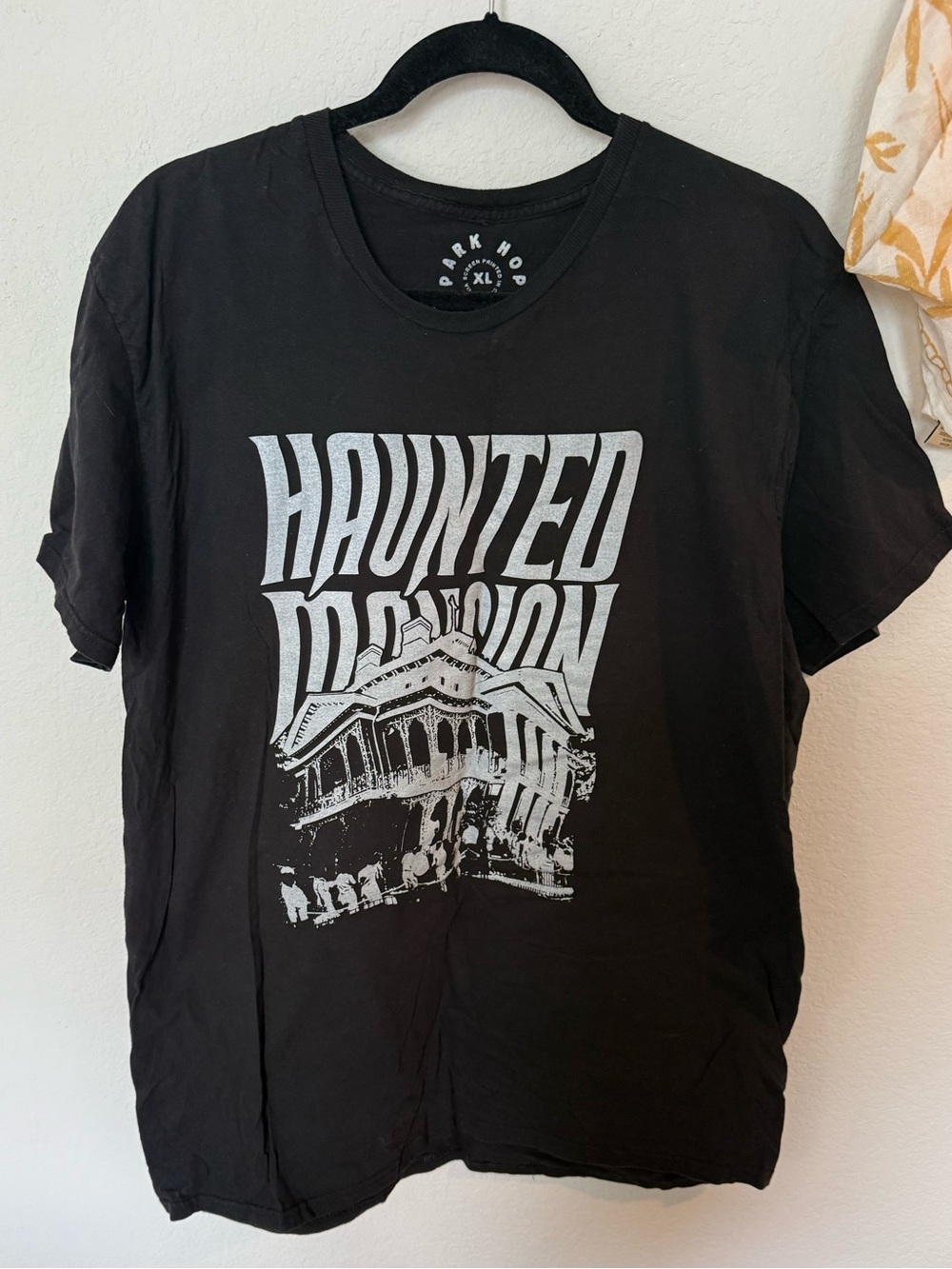 Park Hop Tees Black Haunted Mansion Graphic Tee
